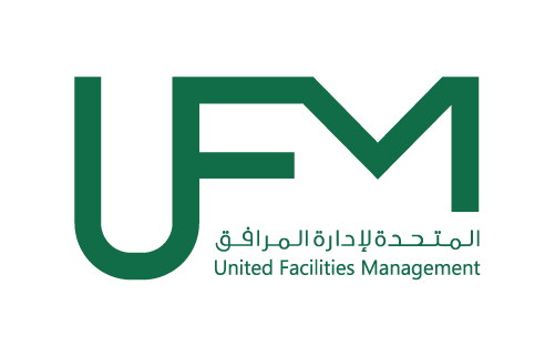 United Facilities Management (UFM) logo, proud strategic member of MEFMA - Middle East Facility Management Association